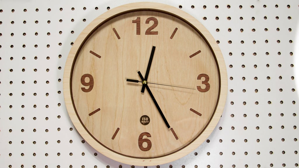 Wooden clock renewal laser cut