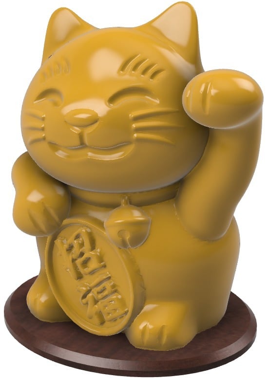 Lucky Cat Coin Bank (With Screw Cork)