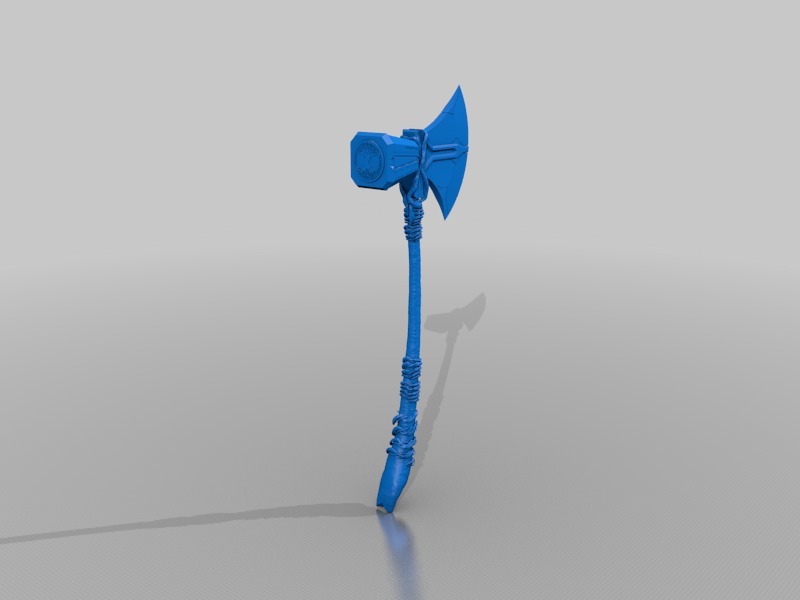 Stormbreaker Head created by AltusUrsus handle created by Myself BIG FILES FOR BIG 3d printers