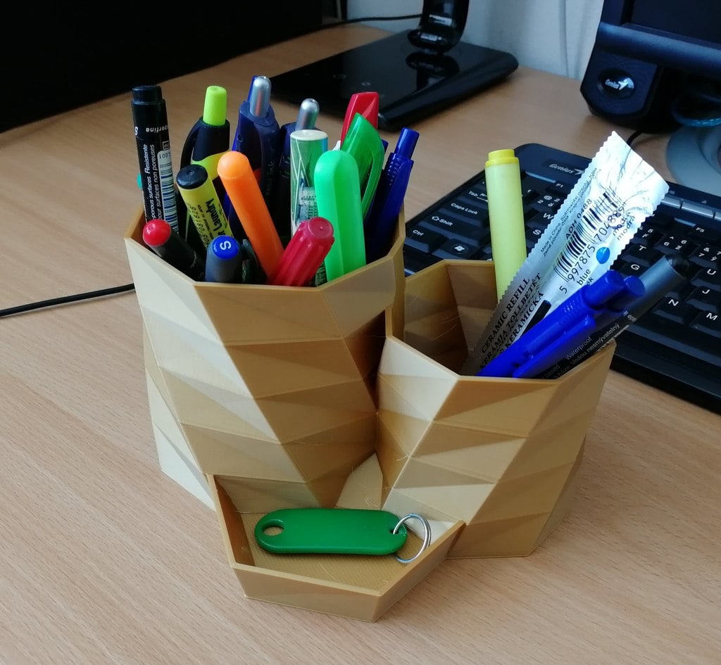 Double pencil cup / holder
