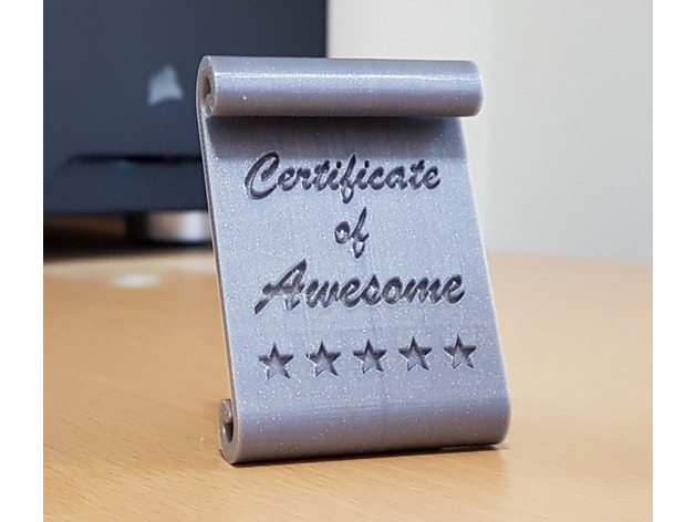 Certificate Of Awesome