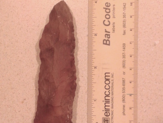Large Pre-Choctaw Dalton-Type Projectile Point Arrowhead, 10,000BP