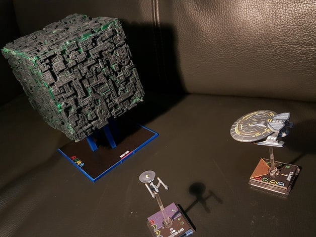 Star Trek attack wing Borg Cube Base(Fan version)