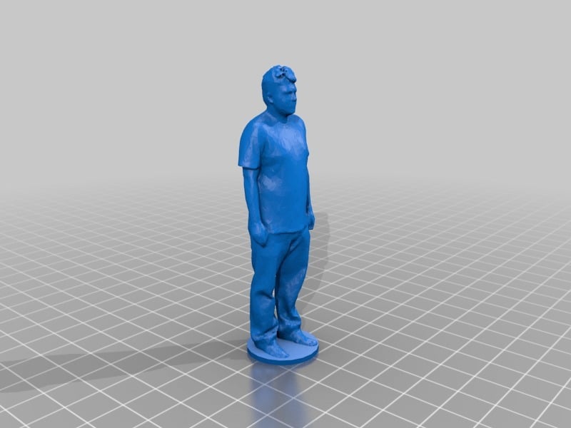 Male figure with stand