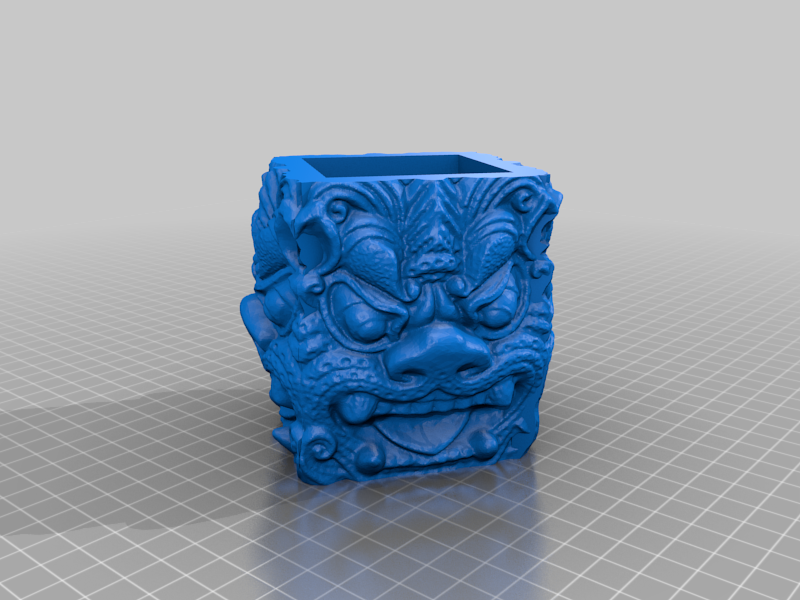 Head of an Ogre - Planter/Box