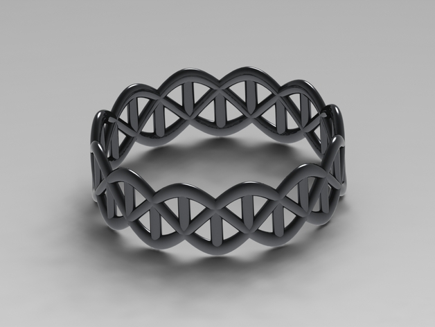 DNA Silver Ring