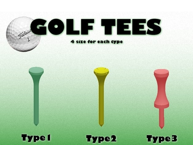 Golf Tees (3 types)