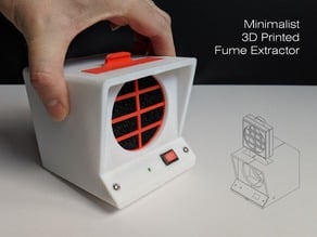 Minimalist 3D Printed Fume Extractor
