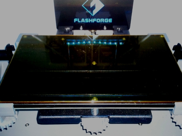 Glassbed Corner Brackets for FlashForge Dreamer for 3mm Plates (flat)