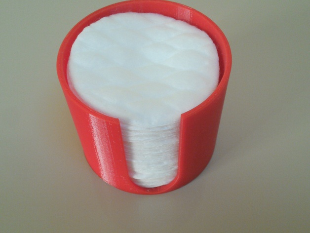 Halter fuer runde Wattepads (5cm); Box for cotton pads (5cm diameter)