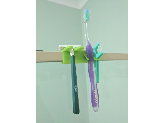 Toothbrush and razor holder for my shower wall