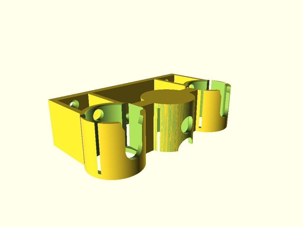 Fully customisable Dyson accessory holder (openscad)