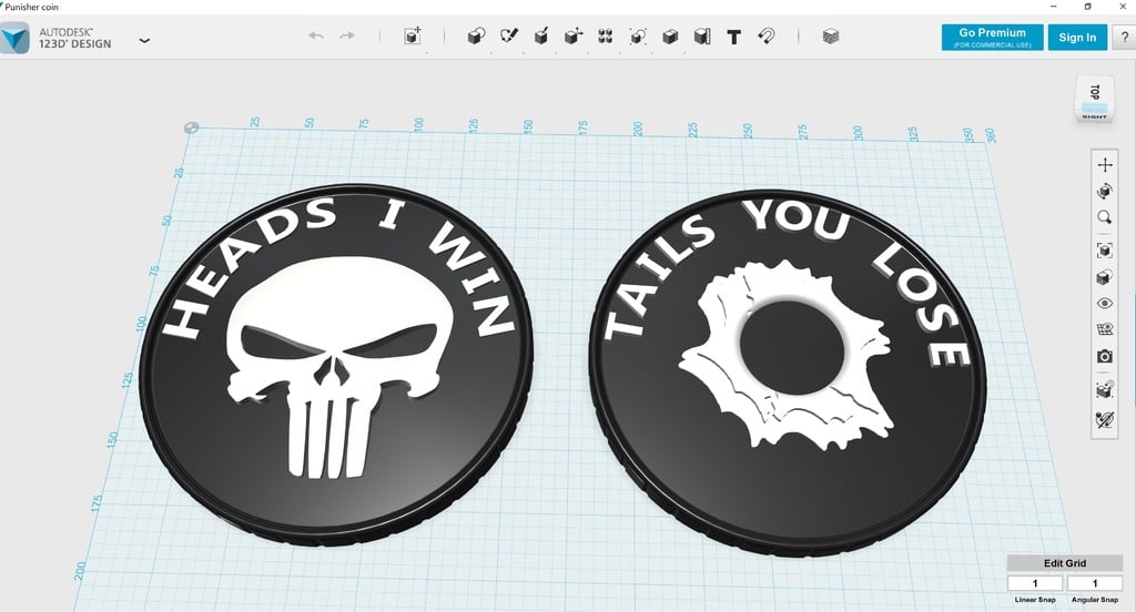 The Punisher Lucky Coin 
