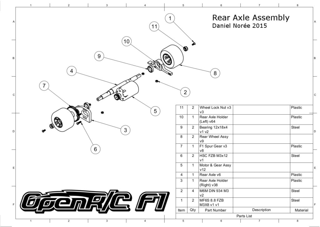 Rear Axle Assembly Diagram