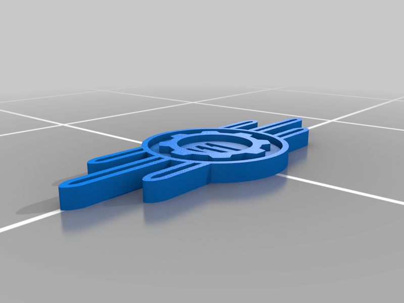 Fallout 4 Key Chain Flattened Back(Vault-Tec, Vault 111)