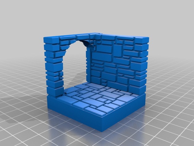 OpenForge Stone Brick corner door