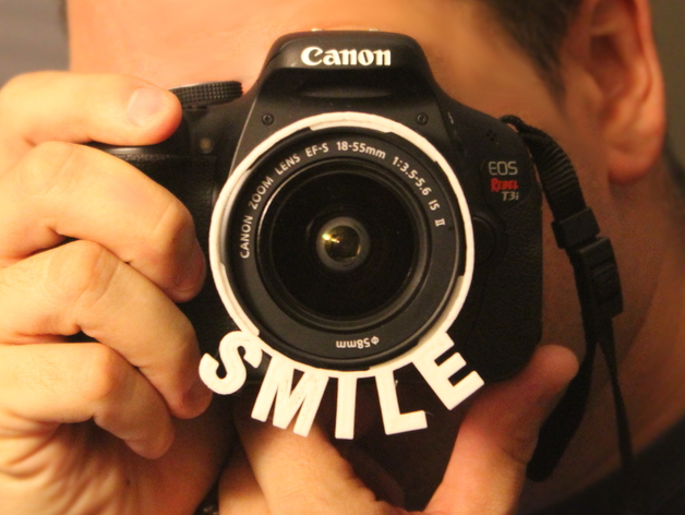 Camera Lens-Hood SMILE attachment - 58mm Canon T3i