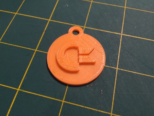Commodore Logo Keychain Fob