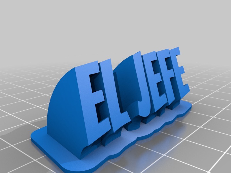 EL JEFE name plate