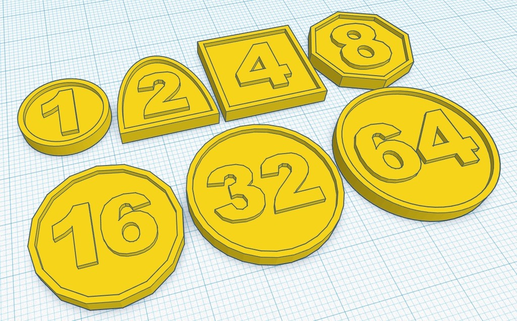 Learn basic math with binary coins