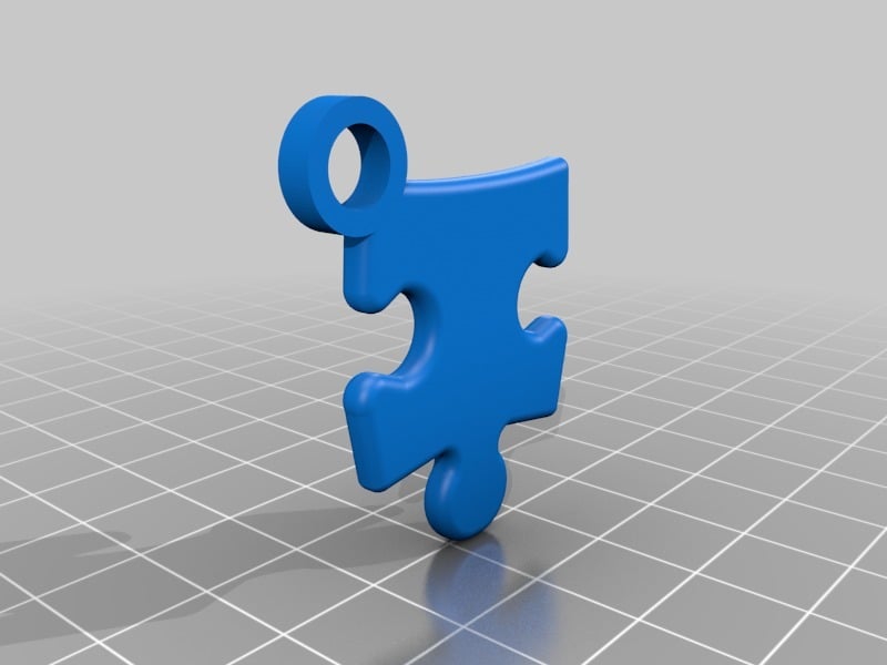 Puzzle Piece Keychain