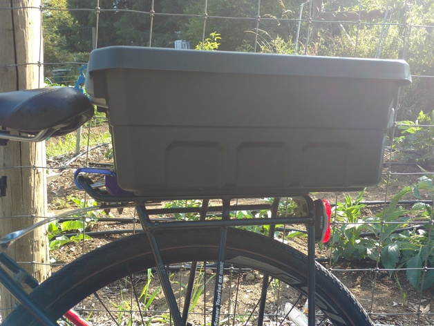 Customizable Bike "Trunk" Container Adaptor