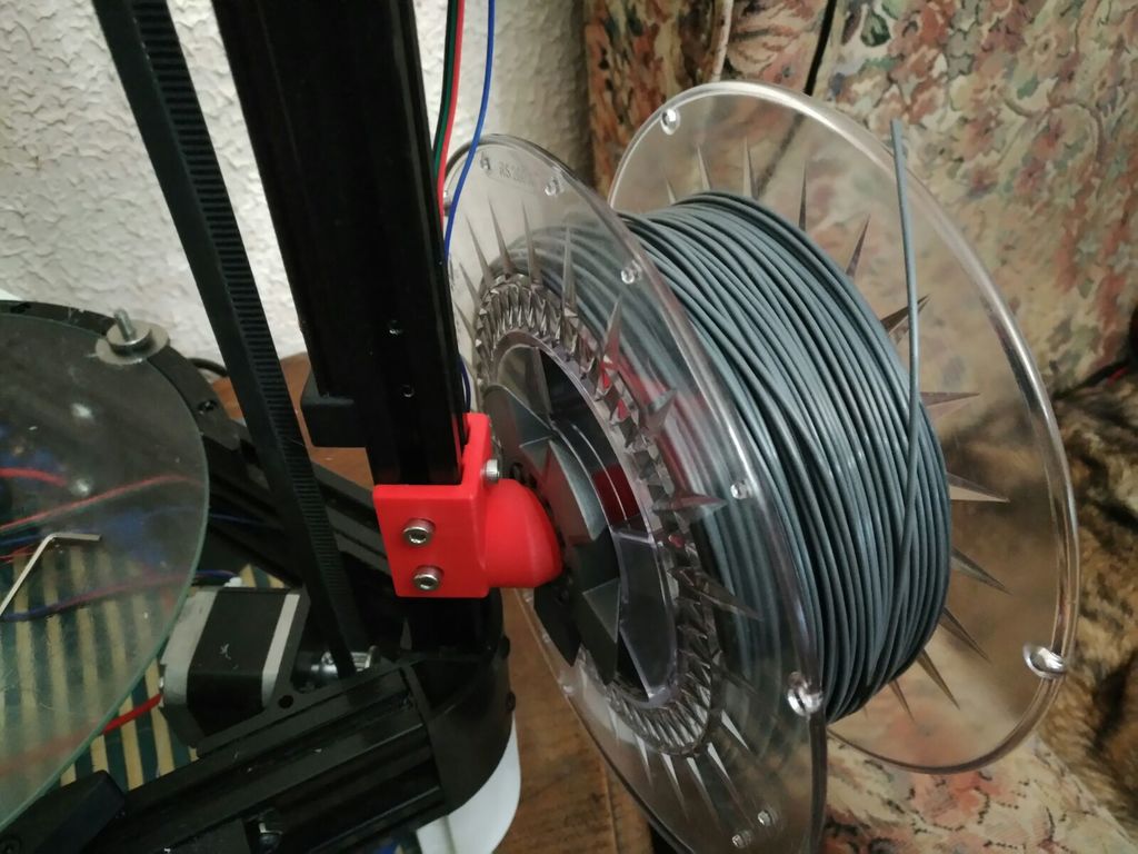 Totally printed spool holder