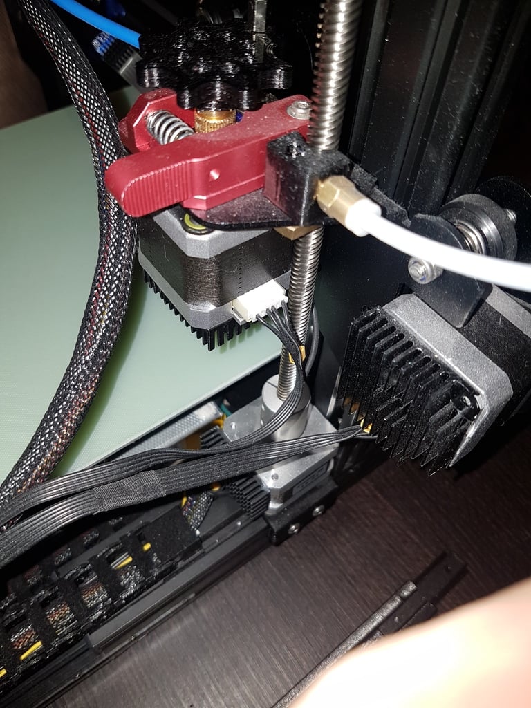 Ender 3 filament guide with bowden tube