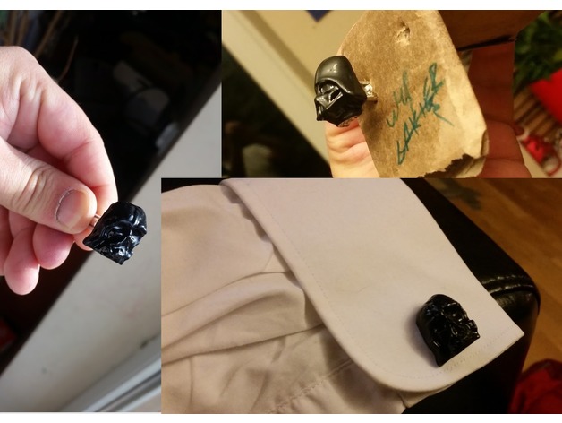 Lord Vader Melted Cufflinks