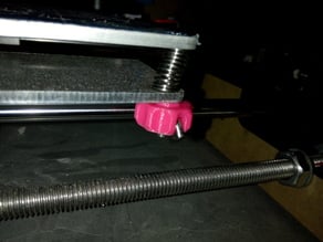 Wing Nut bed level screw knob for Anet A8 (and possibly other printers)