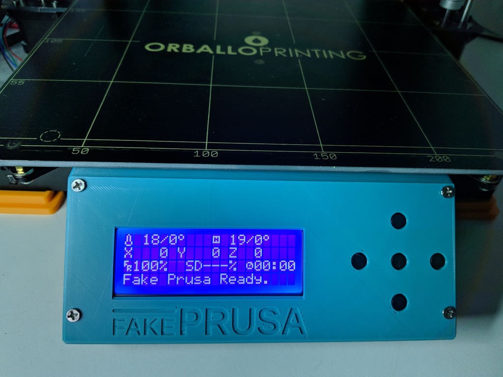 P3STEEL - Anet A8 LCD cover (Prusa style)