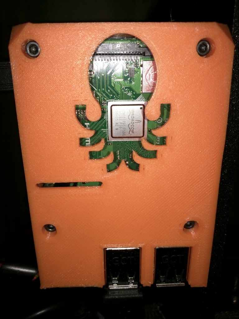 Octoprint Themed Raspberry Pi Case for the Prusa i3 MK2/MK3