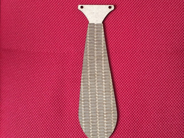 Flexible laser cut tie