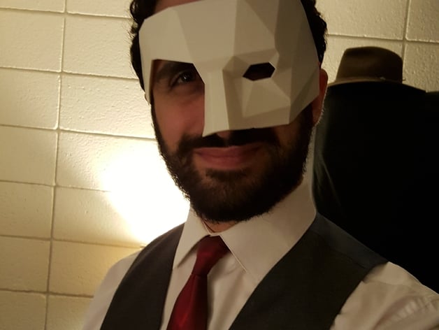 Low Poly Masquerade "Phantom of the Opera" Mask