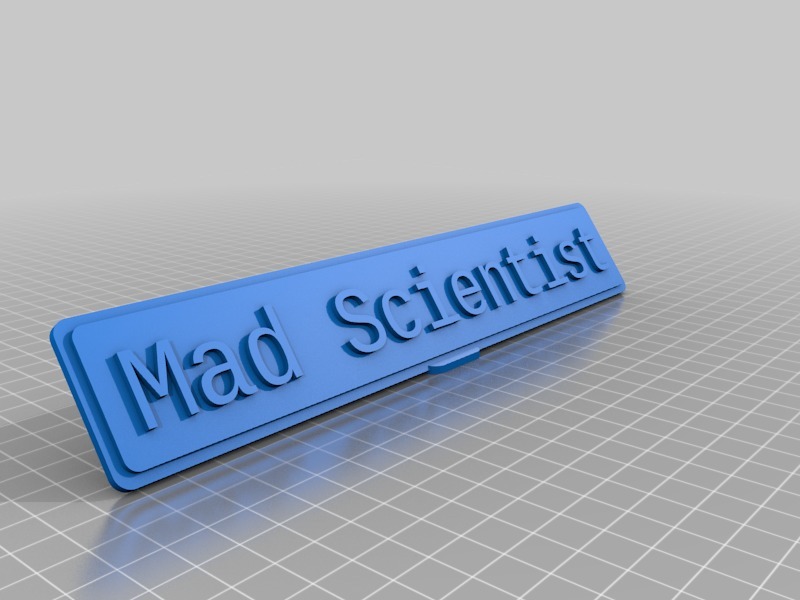 Mad Scientist plaque
