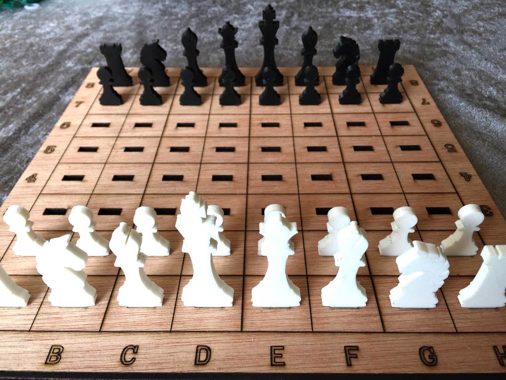 Laser Cut Chess Game