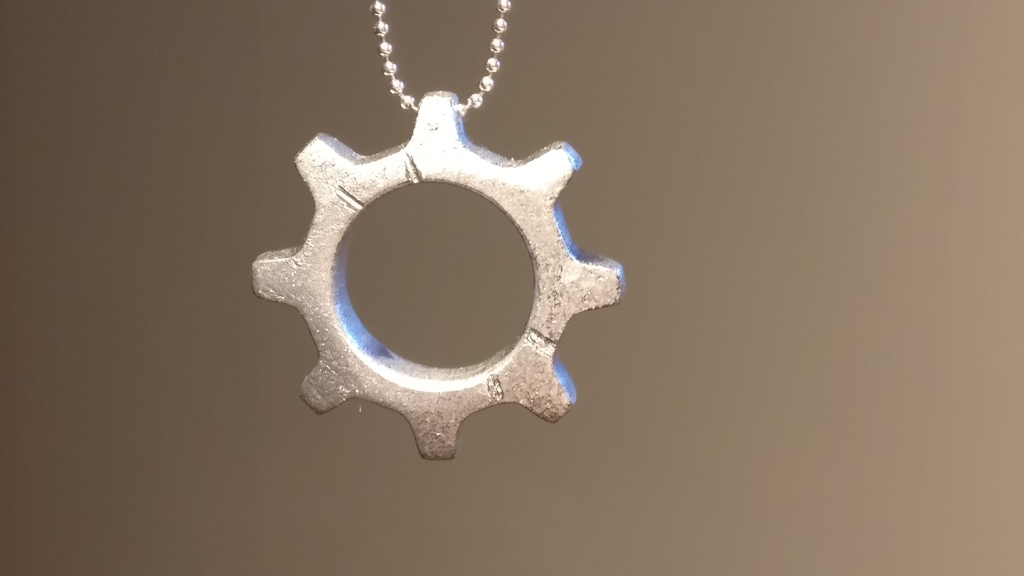 Open Source gear pendant (image not accurate)