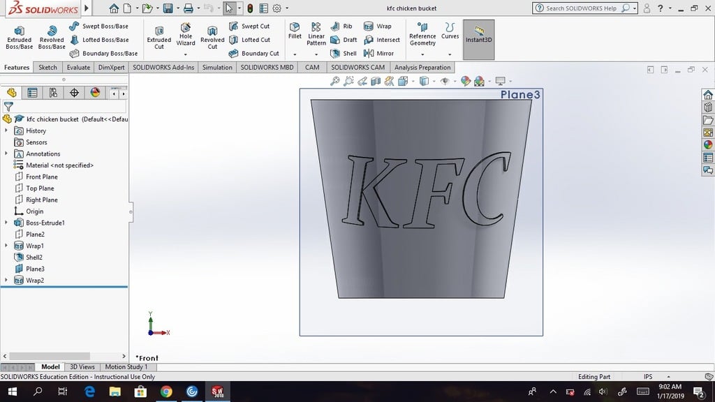 Kfc chicken bucket