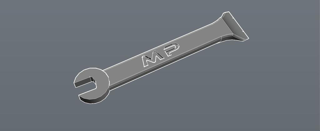 (Must have 3D printing tool) Combined 10mm spanner and spatula