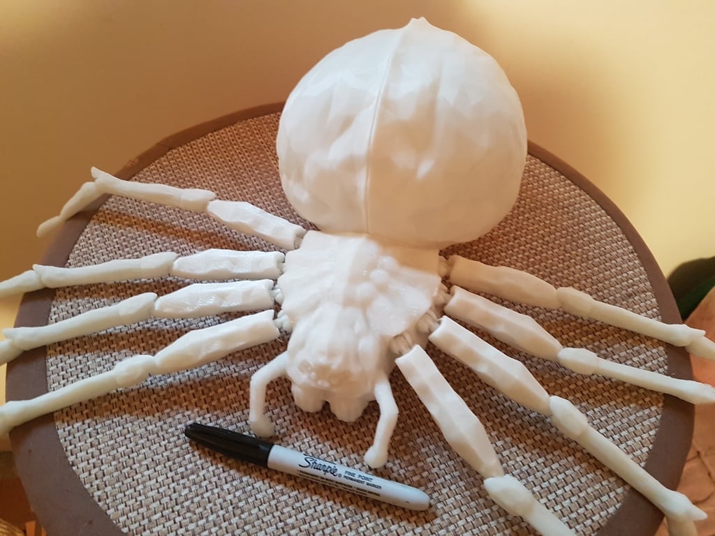 Giant Poseable Halloween Spider w/ Split Abdomen