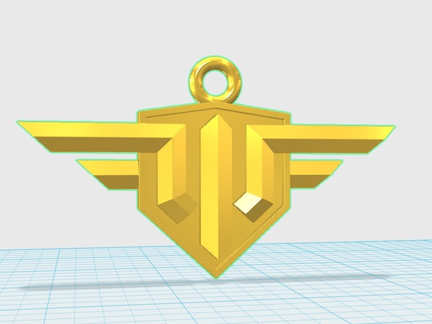 World of Warplanes logo keychain