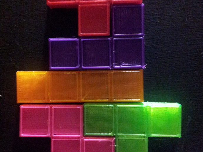 Magnetic Tetris Pieces