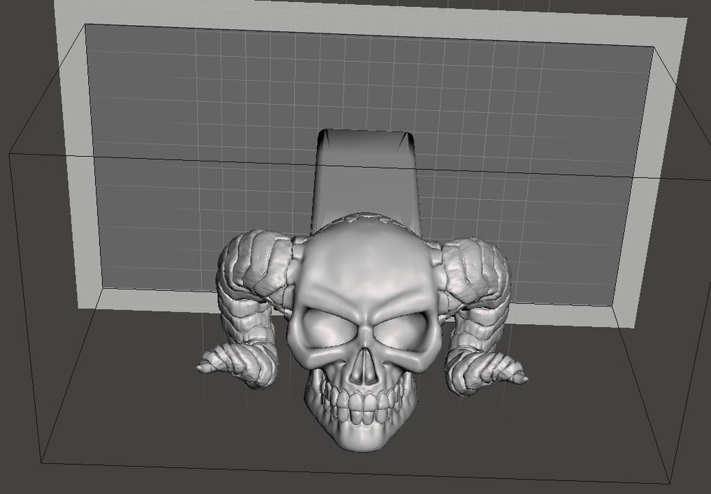 Demon Skull (v3 by Arkleseizure) Hitch Cover - 2-inch 