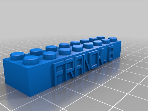 FRANCK.B  Lego Block Necklace/Keychain