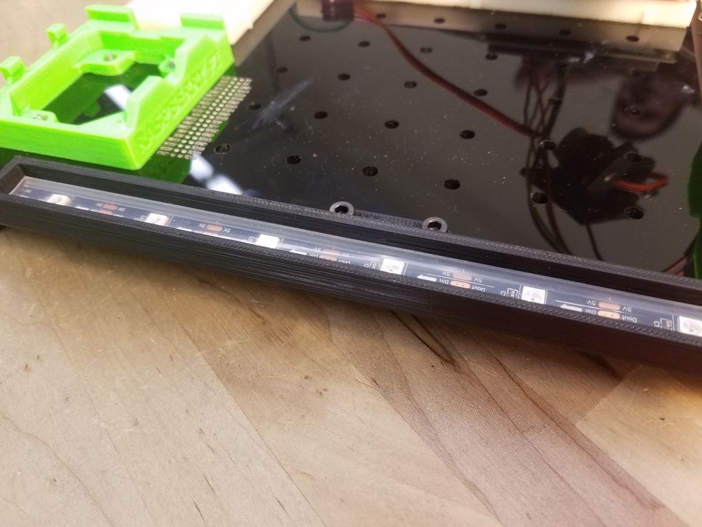 Neopixle LED strip mount for 3DX