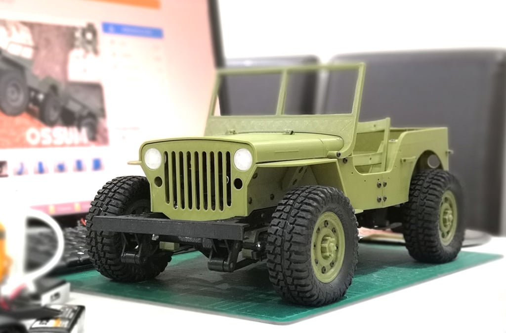 Parts for 133% Ossum Jeep to fit RC 1/10