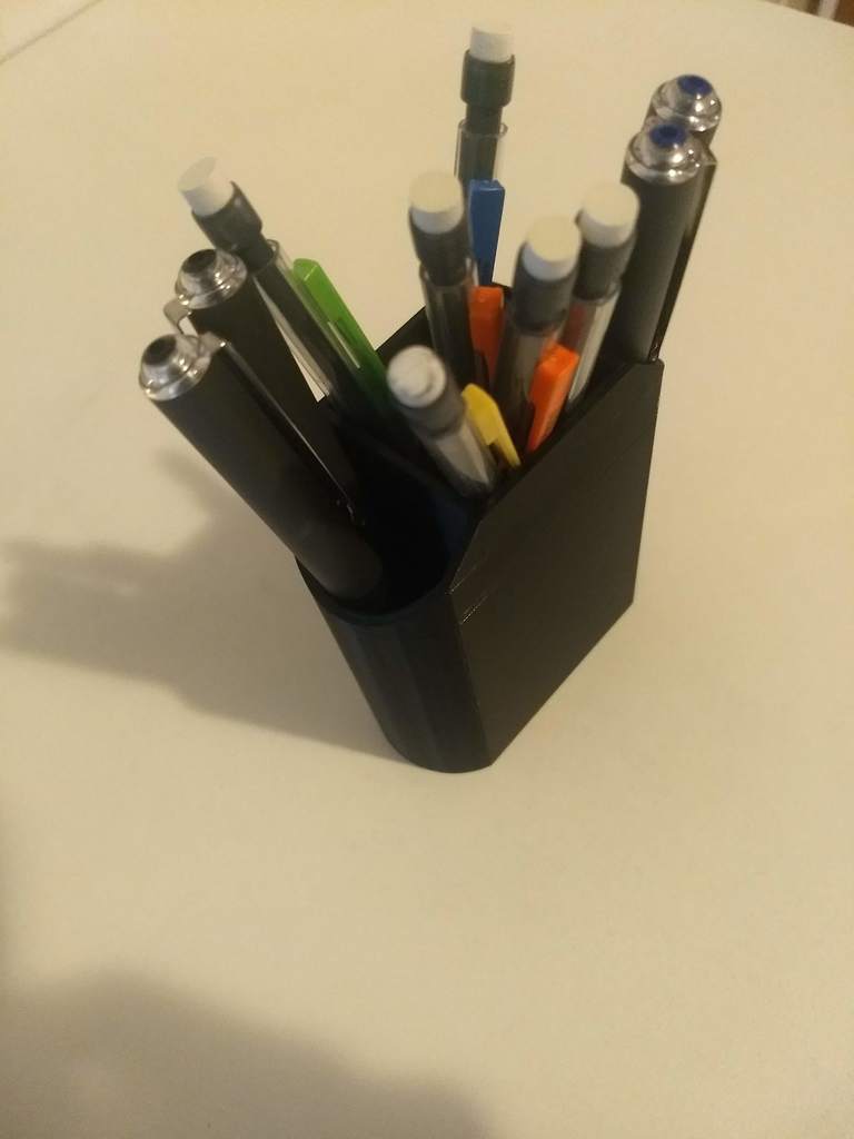 Tri-Compartment Pencil Holder