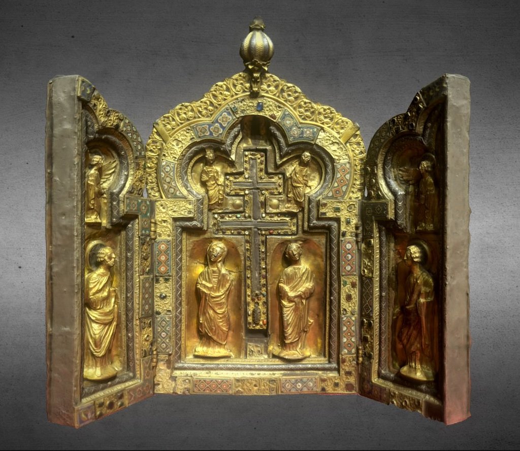Reliquary triptych of the Holy Cross