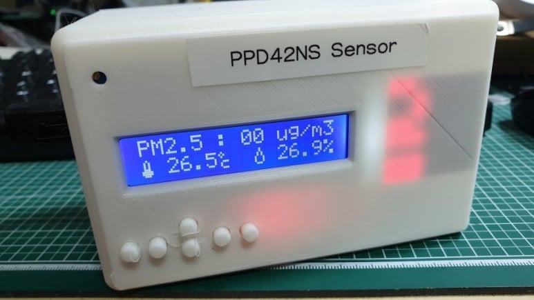 Arduino uno & lcd keyapd shield Cover for PPD42NS and DHT22