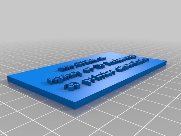 name plate(3D printer distributor)